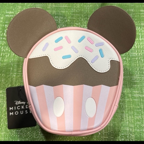 Bioworld Handbags - Bioworld Mickey Mouse Sweet Tooth Cupcake Travel Cosmetic Bag